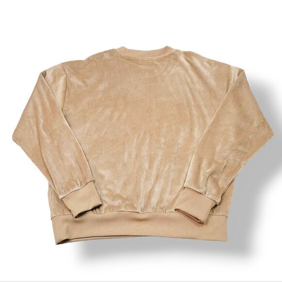 NEW Summersalt 2 PC The Plush Velour Relaxed Crew and Jogger in Fawn Size Medium - Picture 5 of 16